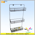 Household 3 Tier Black Metal Bathroom Shampoo Rack